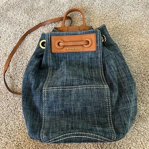 Michael Kors Denim Drawstring Backpack